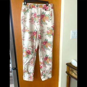 Flower print jeans NWOT